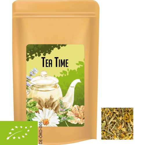 Organic herbal tea herbal fantasy, ca. 30g, midi stand up pouch with label