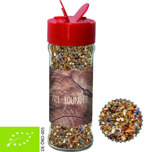 Organic all-rounder spice, ca. 50g, spice shaker with label