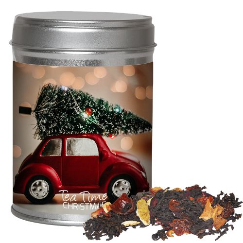 Organic Christmas black tea, ca. 60g, dual tin with label