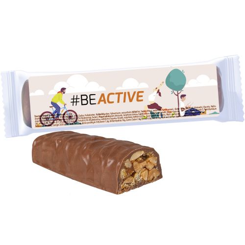 Energy bar peanut caramel, ca. 50g, express flowpack with label
