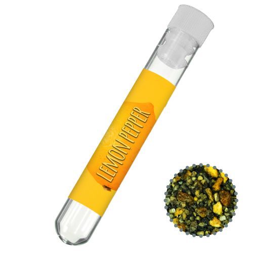 Lemon pepper, ca. 6g, test tube with label