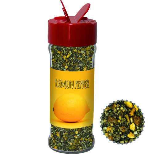 Lemon pepper, ca. 50g, spice shaker with label