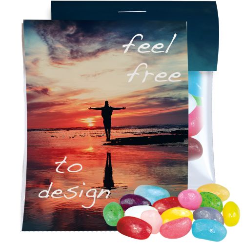 Jelly Beans sour mix, ca. 15g, express midi bag with promotional flyer