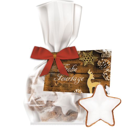 cinnamon stars, ca. 21g, express flat bag with advertising card