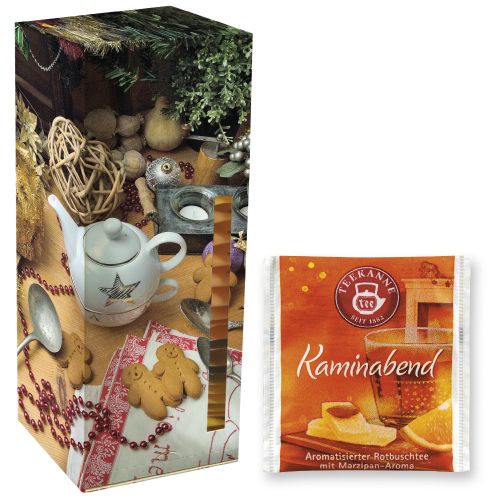 Tea bag fireplace evening, 24 piece, 48g, folding box teatower