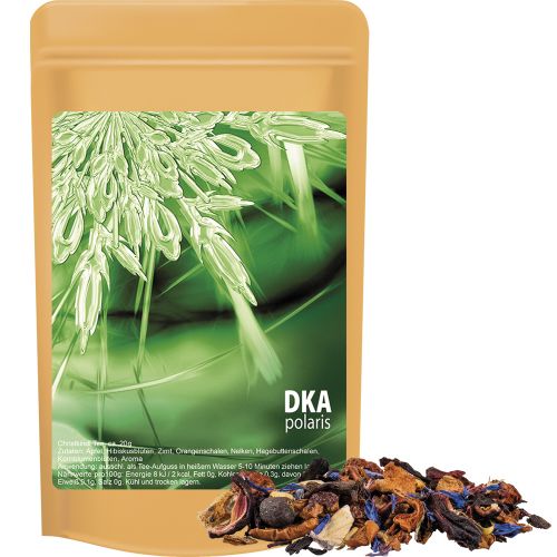 Christkindl tea, ca. 20g, mini stand up pouch with label