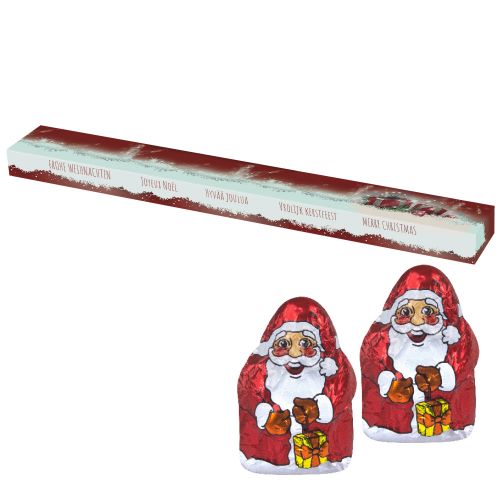 chocolate mini Santa Claus, ca. 60g, present-bar