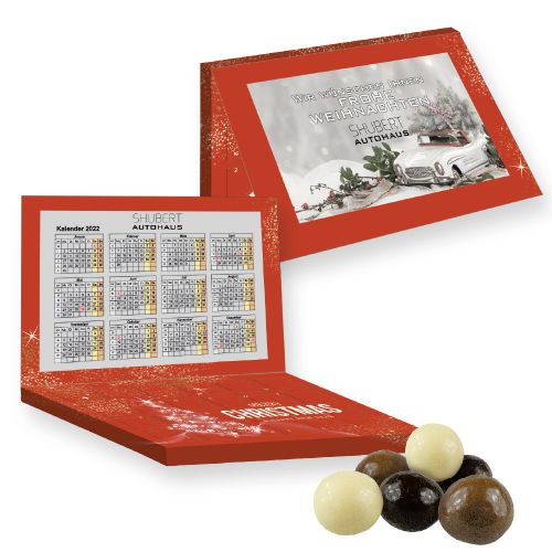 Choco crispy balls, ca. 50g, express advent calendar mini express with advertising card