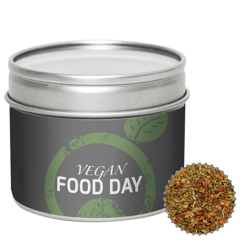 Mediterranean veggie mix, ca. 40g, metal tin with window with label