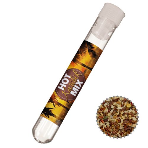 HOT caribbean mix, ca. 5g, test tube with label