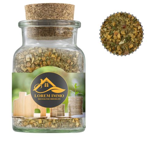 Scrambled egg spice, ca. 75g, cork glass with label