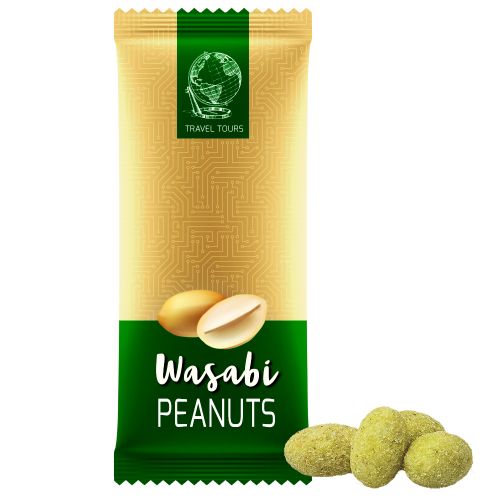 Wasabi peanuts, ca. 40g, midi XL bag