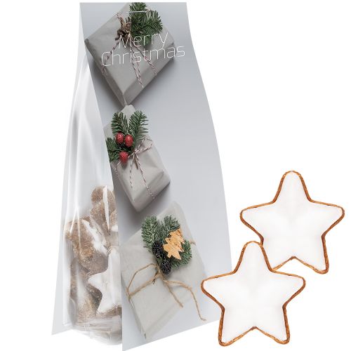 cinnamon stars, ca. 40g, express pouch with promotional flyer