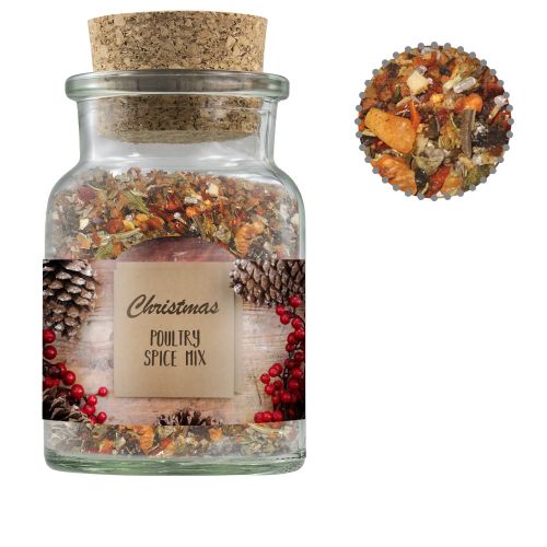 Christmas spice mix poultry, ca. 60g, cork glass with label