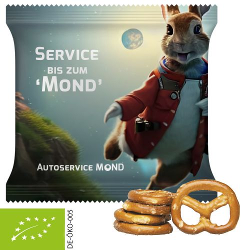 Organic mini pretzels original, ca. 30g, maxi bag
