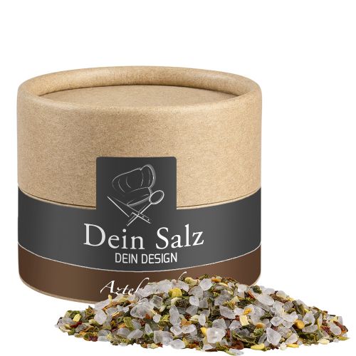 Aztec salt, ca. 45g, biodegradable eco cardboard can mini with label