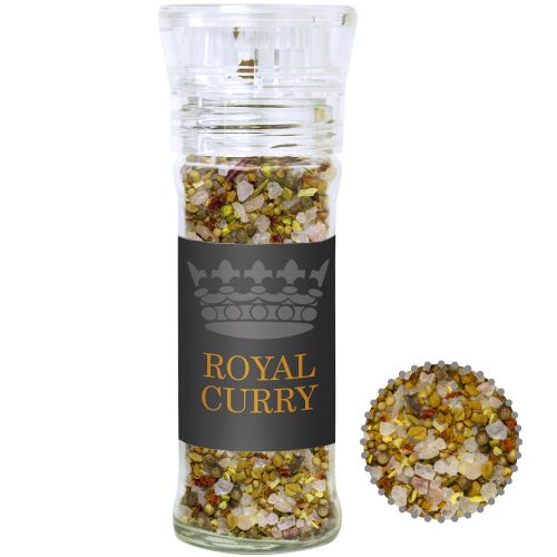 Royal curry, ca. 60g, transparent spice mill with label