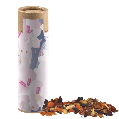 Fireplace tea, ca. 10g, biodegradable eco cardboard tube with label